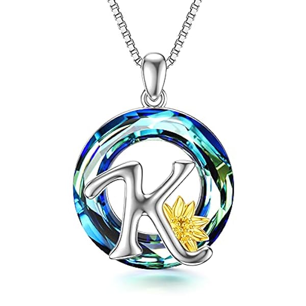 Midir&Etain solroshalsband, initial, 925 sterlingsilver, A-Z 26 bokstäver, hänge, namn, halsband, kristall, alfabet, personliga smycken, gåvor för kvinnor, tonårsflickor